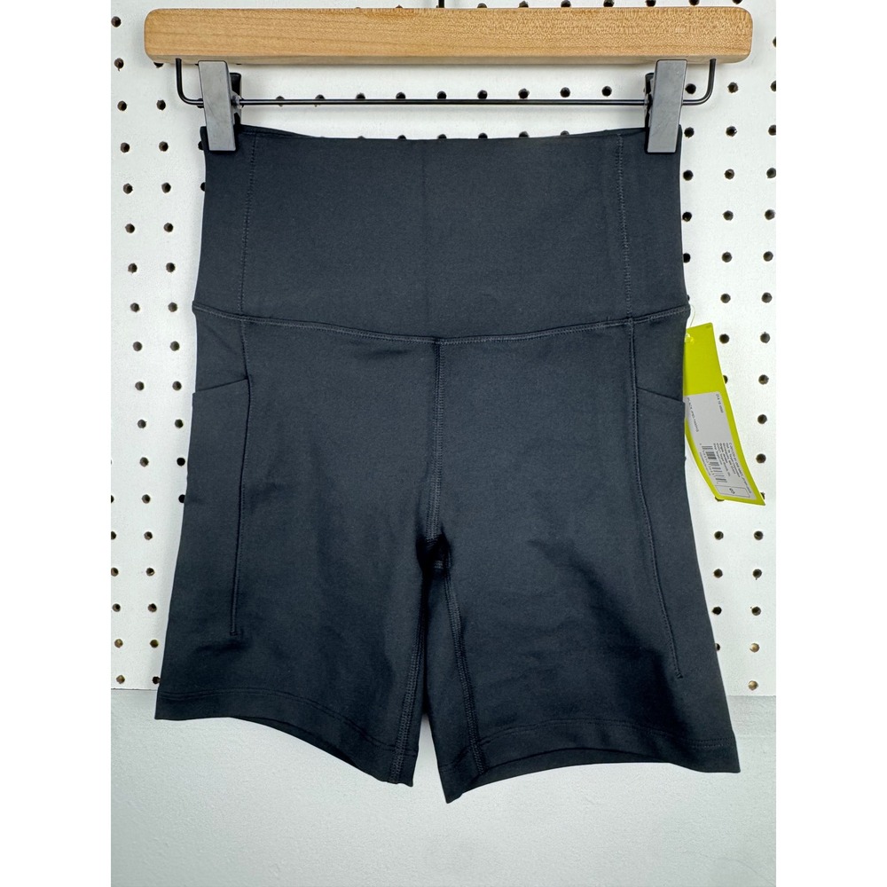 All in Motion Dynamic Flex High Rise 6" Bike Shorts Black Small NWT 214104880